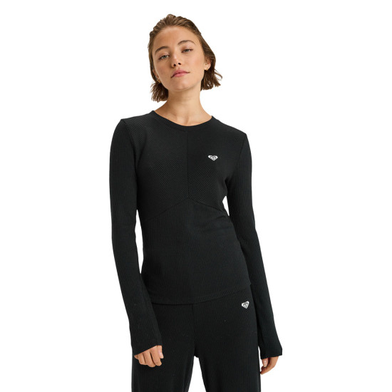 Roxy Γυναικεία μακρυμάνικη μπλούζα Rise & Vibe New Rib - Sport Long Sleeve Top